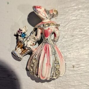 Vintage Enamel Brooch